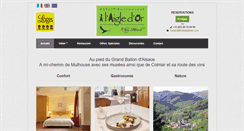 Desktop Screenshot of hotelaigledor.com