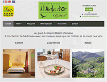 Tablet Screenshot of hotelaigledor.com